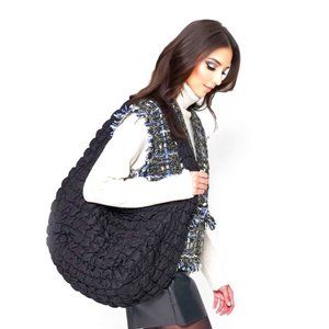 Designer Fashion Over Sized Crossbody Quilted Tote Large Puffer Shoulder Bag